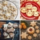 thumbnail image 3 of Juego de 12 cortadores de galletas de acero inoxidable con forma de flor, corazón, estrella, redondos, para hornear, Halloween y Navidad., 3 of 6