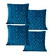 thumbnail image 3 of Pack De 4 Fundas De Cojines Diseño Espiga 45cm X 45 Cm Turquesa, 3 of 4