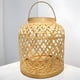 thumbnail image 3 of Fanal de bambú portavela decorativo beige, 3 of 3