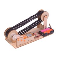 Magideal - Kits De Experimentos Científicos De Madera Diy, Juguete Educativo, Modelo De Cinta Transportadora Eléctrica, Juguete De Construcción De Rompecabezas 3