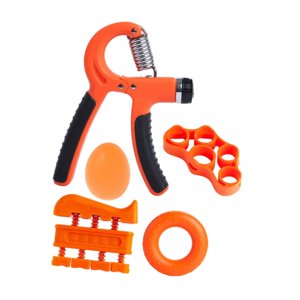 Ioensy - Entrenador De Fuerza De Agarre, Ejercitador De Manos Para Entrenamiento Muscular, Gimnasio En Casa, Músicos, Naranja