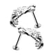 thumbnail image 2 of Mujer Mano Con Calavera Labio Piercing Joyería Punk Piercing Esqueleto Labio Labret, 2 of 3