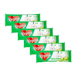 Pack 6X Traperos Pisos Multiuso Virginia Manzana Verde
