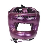 Magideal - Casco De Boxeo, Casco Deportivo Para Niños Adultos, Casco De Kickboxing Transpirable, Protector Facial De Protección Para La Cabeza Para Entrenamiento Púrpura