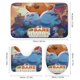 thumbnail image 3 of Escandalosos (2)-theme 4-Piece Shower Curtain Set with Rugs, Waterproof Bathroom Decor Set Includes Bath Mat, U-Shaped Rug, Toilet Lid Cover and Curtain with Hooks, 3 of 6