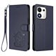 thumbnail image 1 of Honor 600 Smart Funda Billetera con Estampado de Gato, Azul, 1 of 6
