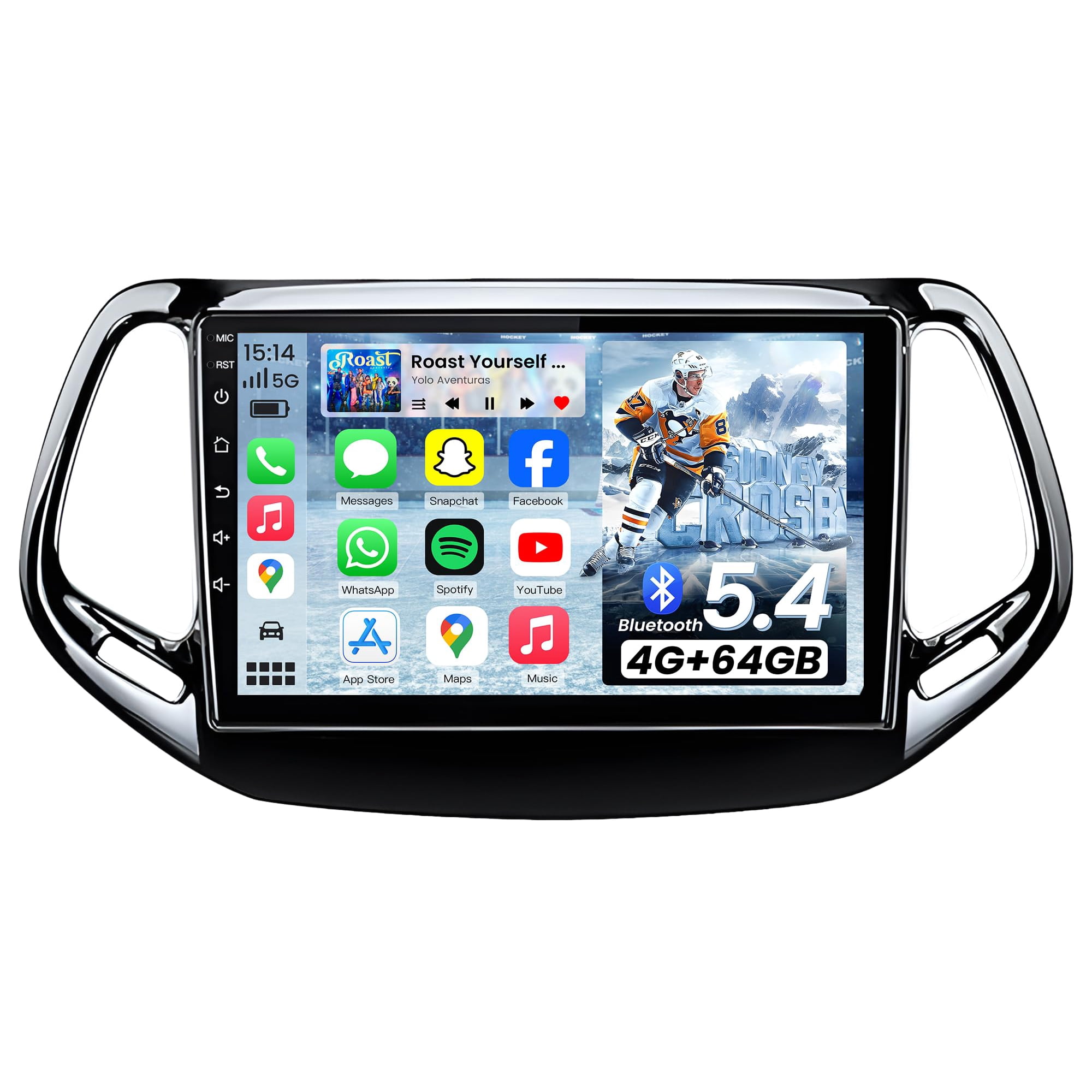[radio De Coche] Fortdows Bluetooth 5.4 10.1 Pulgadas Para Jeep Compass 2017-2020