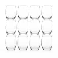 Cristar - Set 12 Vasos Altos Mikonos De 460Ml Vidrio Transparentes
