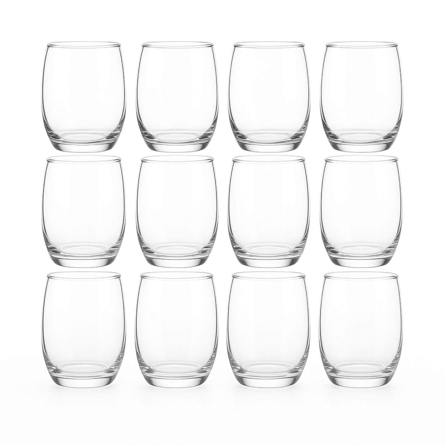 Cristar - Set 12 Vasos Altos Mikonos De 460ml Vidrio Transparentes
