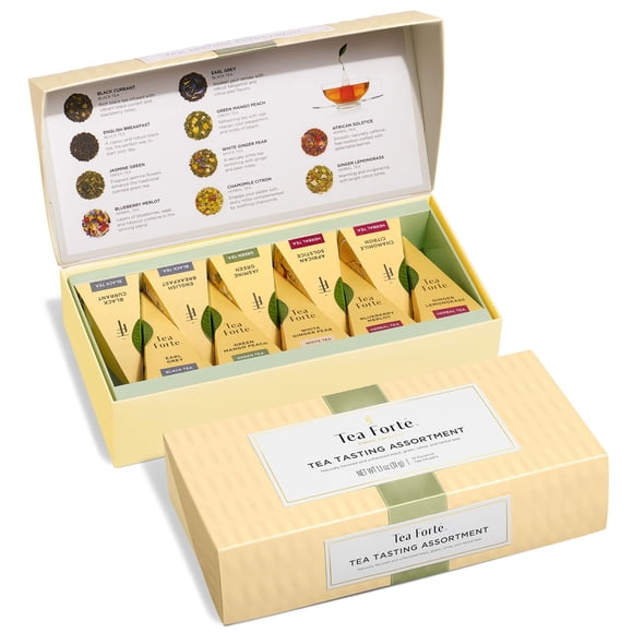 Surtido de degustación de té Tea Forte, 10 bolsas piramidales