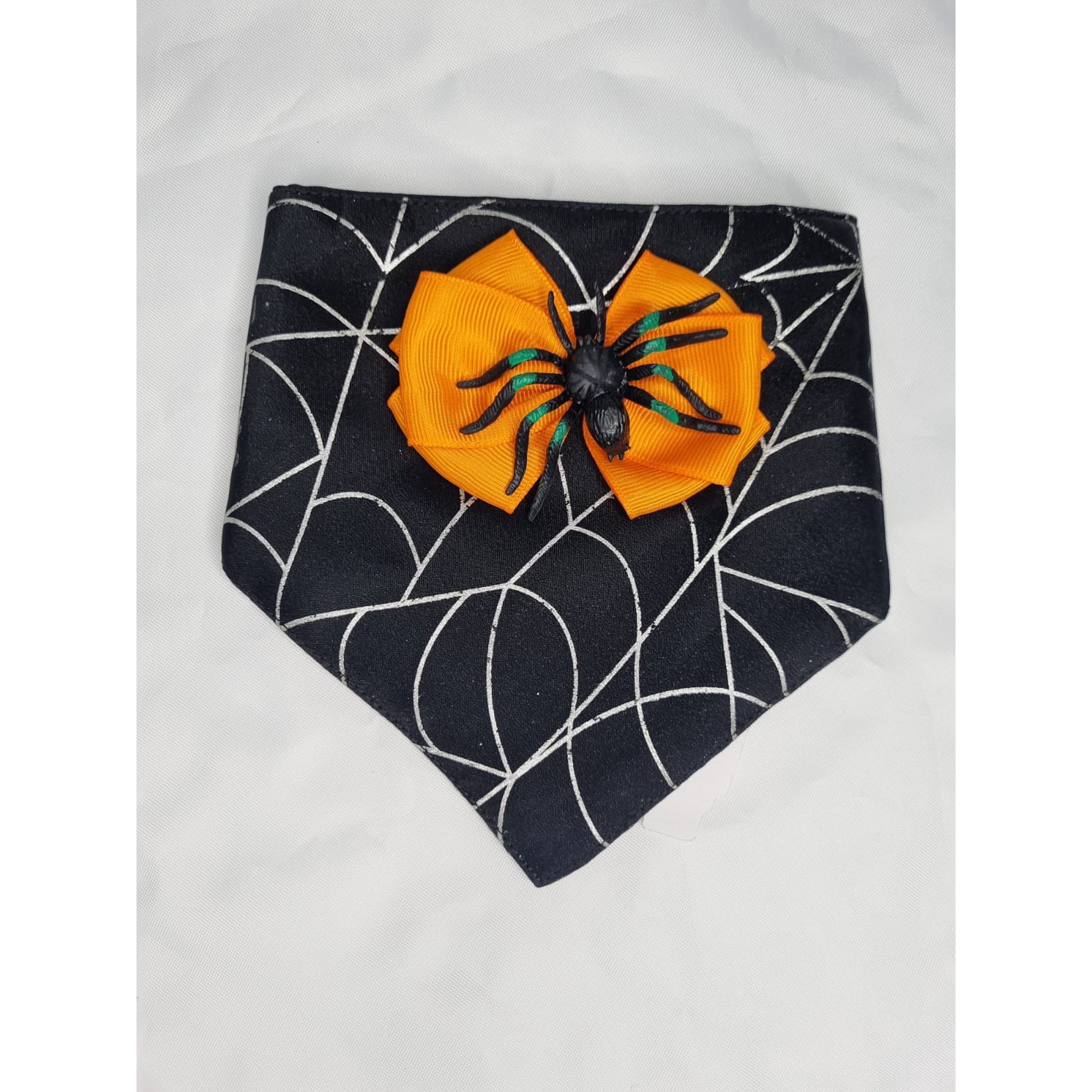 Bandana mascota halloween araña talla XS