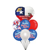 Genérico - Set De Globos Metalizados Diseño Fiestas Patrias 7 Pzas