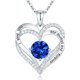 thumbnail image 1 of Collar colgante de amor de amor con piedra de nacimiento Zirconia, regalo de joyería de las mujeres para la Navidad, cumpleaños, aniversario, 1 of 5