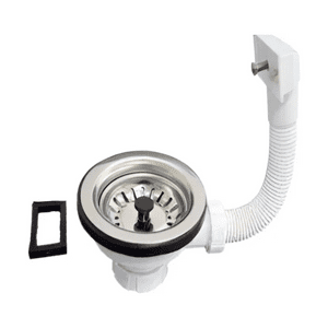 Desague Lavaplatos 4 Aquakit Con Rebalse Rejilla Inoxidable