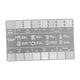 thumbnail image 1 of Tarjeta De Referencia Para Regla De Molienda De Café, Comparación De Grano Grueso Y Fino, Acero Inoxidable, 1 Pieza, 1 of 5