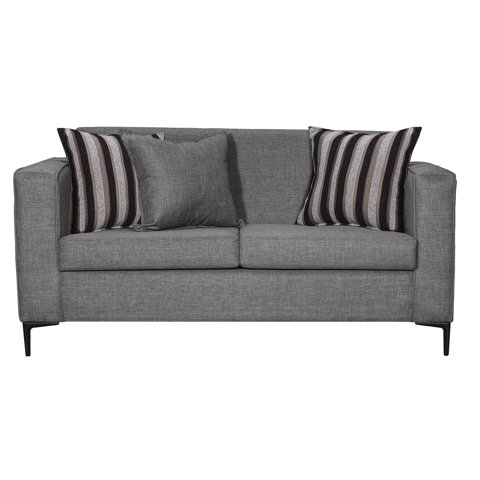 Colbox - Sofá Clio 2 Cuerpos-Met Tela Gris Medio