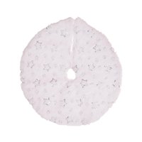 Magideal - Faldas De De Navidad Pequeñas, Cubierta De Adorno, Alfombrilla De Suelo Redonda, Faldas De De Navidad Para Año Nuevo, Decoración De Pentagrama Argenta