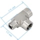 thumbnail image 5 of Tee recta para tubería Yoebor de acero inoxidable 316, 1/8" NPT, 5 of 5