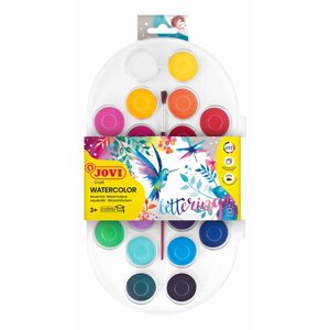 Jovi Set Acuarelas Watercolor 22 Colores Surtidos + Pincel