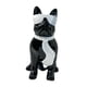 thumbnail image 1 of Estatua De Perro Con Gafas, Figura De Animal Para Patio, Oficina, Sala De Estar, Color Negro, 1 of 3