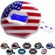 thumbnail image 1 of Protector de labios Mouth Guard Oral Mart con la bandera de los Estados Unidos, 1 of 7