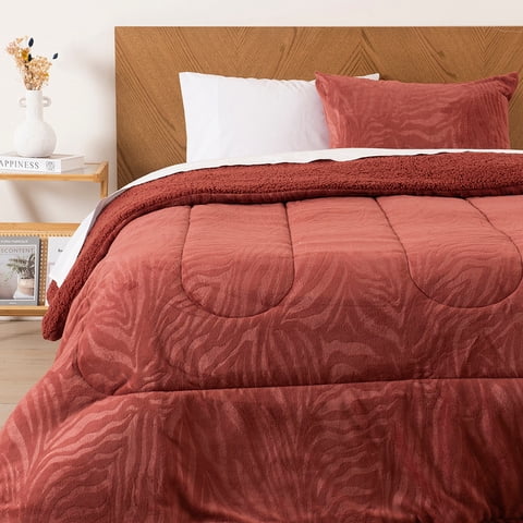 Mashini - Plumon Coral Emboss 1.5 P Ladrillo