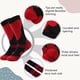thumbnail image 3 of Calcetines de esquí para niños, paquete de 2 pares de calcetines de snowboard para niños y niñas pequeños, diseño por encima de la pantorrilla con puño antideslizante., 3 of 7