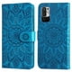thumbnail image 1 of Funda tipo cartera FOXDOCK para Xiaomi Poco M3 Pro 5G , diseño girasol en relieve, cuero PU, cierre magnético, soporte y tarjetero, 1 of 5