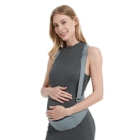 Xusx111 - Bandas Abdominales Para Mujeres Embarazadas Cinturón De Maternidad Cinturón De Soporte Abdominal De Embarazo Ajustable Con Correas De Soporte Trasero (Gris, L)