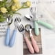 thumbnail image 2 of 2pcs Stainless Steel Portable Reusable Spoon Fork Cutlery Set & 1pc Case, 2 of 5