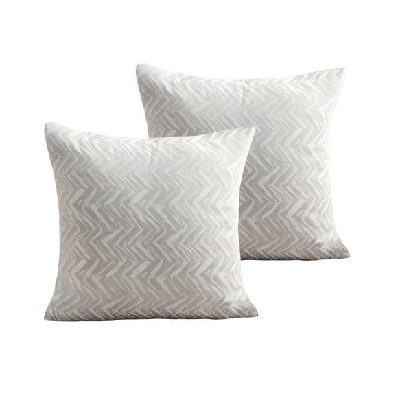 Set De 2 Fundas De Cojines Diseño Maillard 45cm X 45 Cm Blanco