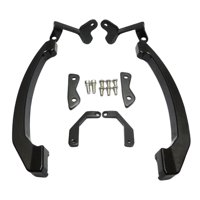 Magideal - 1 Par De Barras De Agarre Para Pasajeros De Motocicleta, Reposabrazos Trasero, Manijas De Agarre, Asiento Pillion Apto Para Fz07, Empuñad , Negro