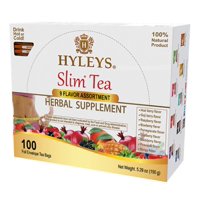 Tea Hyleys Slim Tea, Surtido De 9 Sabores, 100 Bolsitas De Té