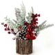 thumbnail image 1 of Pequeño Árbol De Navidad Mesa Artificial Mini Árbol De Navidad Decoraciones Con Ornamentos De Vacaciones Red Berry Pine Cone Greenery Para El Hogar Chimenea Interior Mantel Decoración De Nav, 1 of 3
