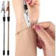 thumbnail image 5 of Herramienta auxiliar para usar pulseras de mano, abrazadera larga fija para cadena de mano, ayuda para mujeres con cierres de pulsera, cierres de reloj y cremalleras, color plateado y dorado rosa (2 u, 5 of 7