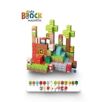 Minecraft - Cubo Bloques Magnético 117 Piezas Diseño Mine-Cratf