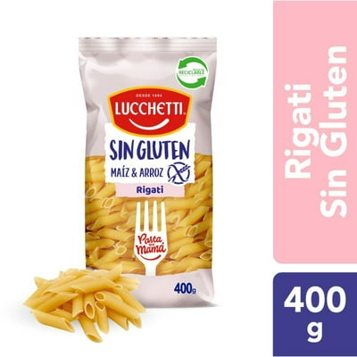 Fideo Pasta Sin Gluten Rigati Bolsa 400 G Lucchetti