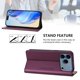 thumbnail image 3 of Funda Billetera con Soporte para iPhone 17 Pro Max Bloqueo RFID Plegable Violeta, 3 of 6