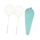 thumbnail image 3 of Juego de Raquetas de Bádminton Luminosas, Raqueta de Bádminton con Mango Antideslizante de Aleación de Acero, Juego de Entrenamiento para Principiante Amarillo, 3 of 5