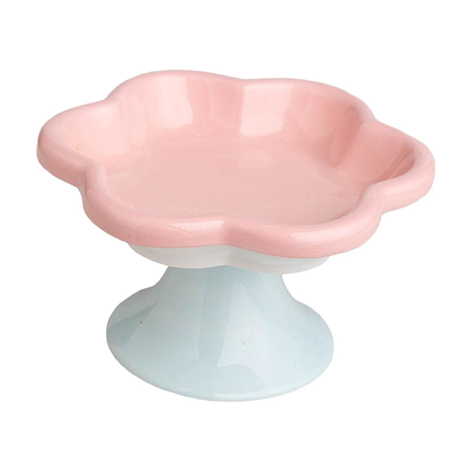 Magideal - Cuenco De Cerámica Inclinado Elevado Para Gatos, Cuencos De Alimentación Para Gatos, Cuenco De Agua, Cuencos Para Cachorros, Alimentador De Agua Para , Rosa