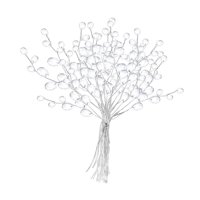 Magideal - 30 Piezas Gotas De Agua Peleras De Flores Artificiales Simulación Drop Pelocas De Flores Decoración Floral Para El Hogar Decoración Floral Para Vacaci Blanco