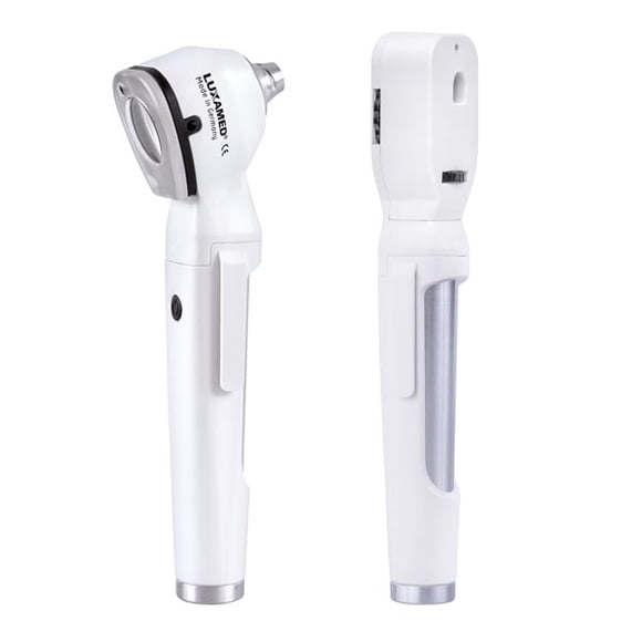 Pack Otoscopio Y Oftalmoscopio Luxamed 2.5 V Blanco