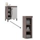 thumbnail image 5 of Mueble Lavamanos 9002Sb 1 Puerta 3 Nichos Café Smoke - Blanco, 5 of 6