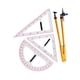 thumbnail image 2 of Juego De Matemáticas De Geometría Con Herramienta De Dibujo De Mango Extraíble Para Maestros De Pizarra Juego De Cuatro Piezas, 2 of 5
