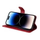 thumbnail image 2 of Funda Billetera para iPhone 15 Pro Max con Porta Tarjetas y Soporte Ajustable Rojo, 2 of 6
