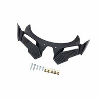 Magideal - Carenado Delantero Cubierta De Alerones Aerodinámicos Aletas Delanteras Aerodinámicas Panel Decorativo De Alerones Aerodinámicos Fácil Instalación Tiras Negras