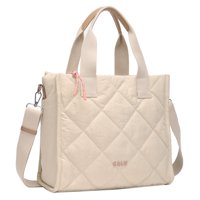 Calu Bags - Cartera Tote Helena Acolchada Beige Calu