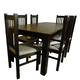 thumbnail image 1 of Juego de Comedor Praga 6 Sillas Mesa Rectangular Chocolate, 1 of 2