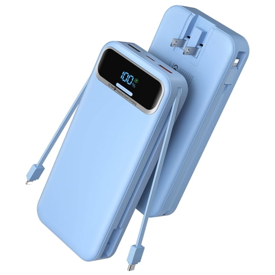 Nusyddy - Cargador Portátil Power Bank De 20000 Mah Con Cables Integrados
