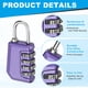 thumbnail image 3 of Candado de Combinación Uxcell, Candado de Combinación de 4 Dígitos para Exteriores Impermeable para Casillero de Gimnasio Equipaje Hogar Deporte Almacenamiento Púrpura Perla, 3 of 7